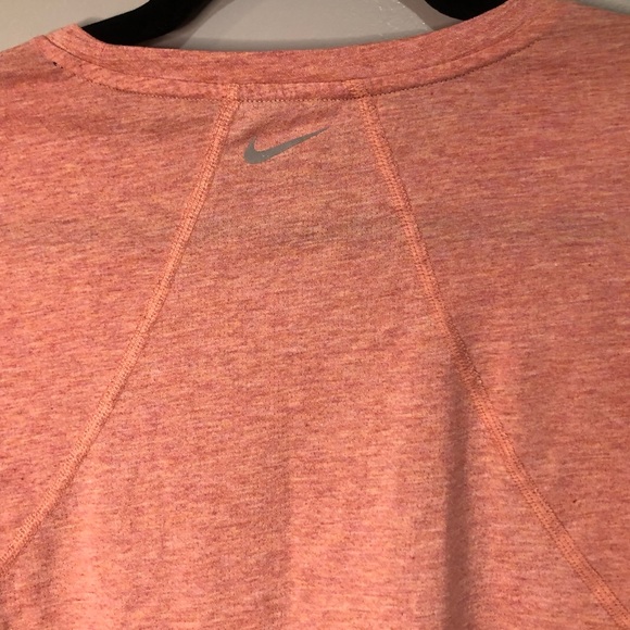 Nike Salmon Pink Running Dri-Fit T-Shirt - Picture 10 of 15